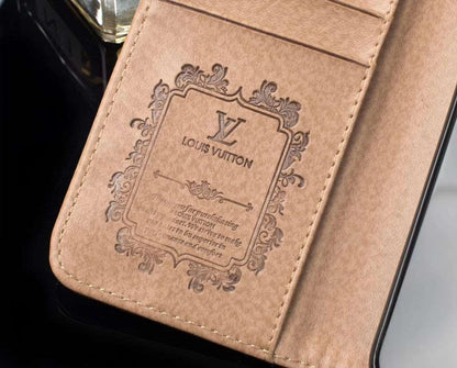 Luxurious Brown LV 2.0 Wallet iPhone Case